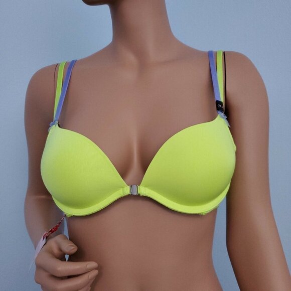 Victoria's Secret Other - Victoria's Secret DREAM ANGELS Padded Demi Convertible Push Up Bra Yellow 32D